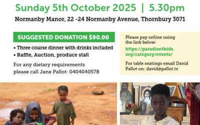 Melbourne Dinner – Sunday 5 Oct 2025